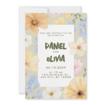 Hochzeit von Aquarellblumen