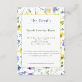 Hochzeit von Aquarellfarben Begleitkarte (Vorderseite)