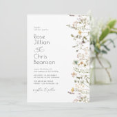 Hochzeit von Aquarellfarben Einladung (Stehend Vorderseite)