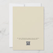 Hochzeit von Aquarellfarben Einladung (Rückseite)