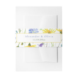 Hochzeit von Aquarellfarben Einladungsbanderole