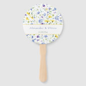 Hochzeit von Aquarellfarben Fächer (Rückseite)