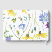 Hochzeit von Aquarellfarben Gästebuch (Rückseite)