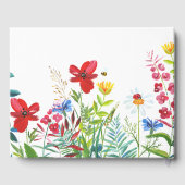 Hochzeit von Aquarellfarben Gästebuch (Rückseite)