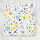 Hochzeit von Aquarellfarben Geschenkanhänger (Rückseite)