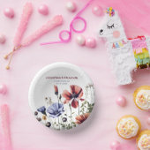 Hochzeit von Aquarellfarben Pappteller (Party)