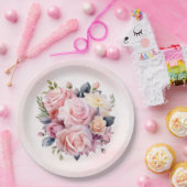 Hochzeit von Aquarellfarben Pappteller (Party)