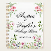 Hochzeit von Aquarellfarben Planer (Vorderseite)