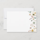 Hochzeit von Aquarellfarben RSVP Karte (Rückseite)