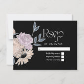 Hochzeit von Aquarellfarben RSVP Karte (Vorderseite)