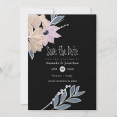 Hochzeit von Aquarellfarben Save The Date (Vorderseite)