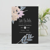 Hochzeit von Aquarellfarben Save The Date (Stehend Vorderseite)