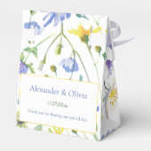 Hochzeit von Aquarellfarben | weiß Geschenkschachtel (Rückseite)