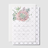 Hochzeit von Aquarellpasten Pergament Einladungen (Versetzt (Einladung))