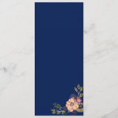 Hochzeit von Aquarellpinsel Menükarte (Rückseite)