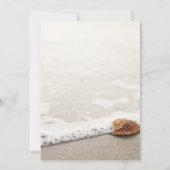 Hochzeit von Beach Waves Einladung (Rückseite)