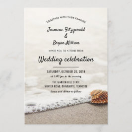 Hochzeit von Beach Waves Einladung