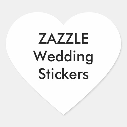 Hochzeit von benutzerdefinierten Stickers HERZ MAT (Vorderseite)