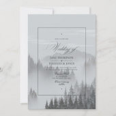 Hochzeit von Bergen Einladung (Vorderseite)