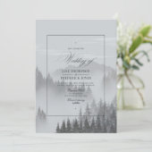 Hochzeit von Bergen Einladung (Stehend Vorderseite)