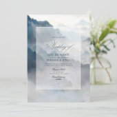 Hochzeit von Bergen Einladung (Stehend Vorderseite)