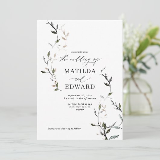 Hochzeit von Blattblättern (Stehend Vorderseite)