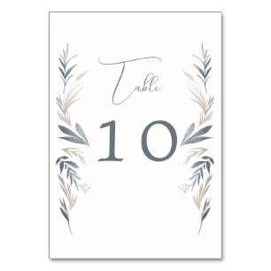 Hochzeit von Blattwerk Tischnummer