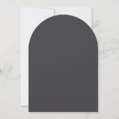 Hochzeit von Blaue Herzleder Einladung (Rückseite)