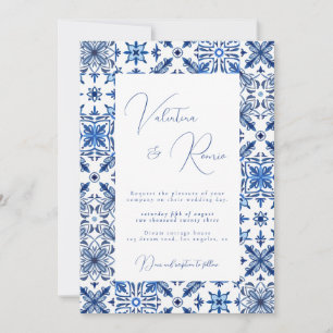 Hochzeit von Blauem Mittelmeer Einladung