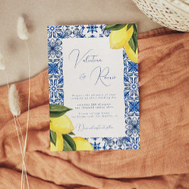 Hochzeit von Blauem Mittelmeer Einladung