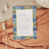 Hochzeit von Blauem Mittelmeer Einladung