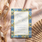 Hochzeit von Blauem Mittelmeer Einladung