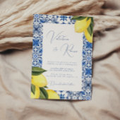 Hochzeit von Blauem Mittelmeer Einladung