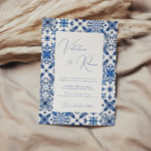 Hochzeit von Blauem Mittelmeer Einladung