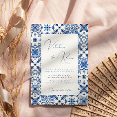 Hochzeit von Blauem Mittelmeer Einladung