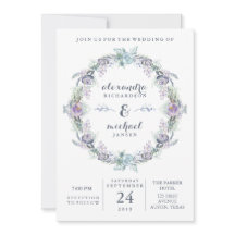 Hochzeit von Blauem und Lila Blumenreath