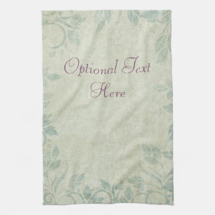 Hochzeit von Blauem Vintagem Blumenstrauß Handtuch