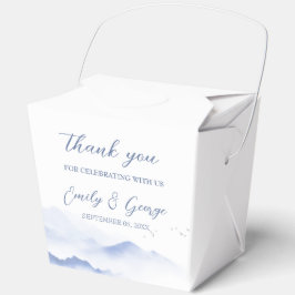 Hochzeit von Blauen Bergen und Vögeln Geschenkschachtel