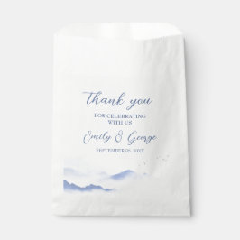 Hochzeit von Blauen Bergen und Vögeln Geschenktütchen