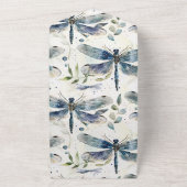 Hochzeit von Blauen Libellen All In One Einladung (Außenbereich)