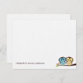 Hochzeit von Blauen und Gelben Owls (Vorne/Hinten)