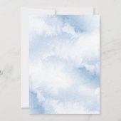 Hochzeit von Blauflora Einladung (Rückseite)