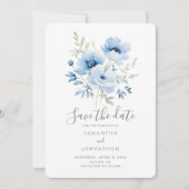 Hochzeit von Blauflora Save The Date (Vorderseite)