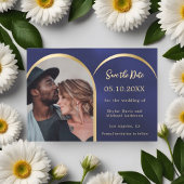Hochzeit von Blaugold-Foto Save The Date