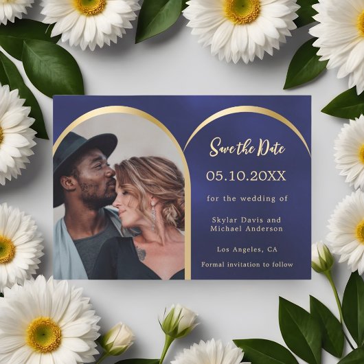 Hochzeit von Blaugold-Foto Save The Date