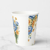 Hochzeit von Blaupferden und Gelben Milchähren Pappbecher (Rechts)