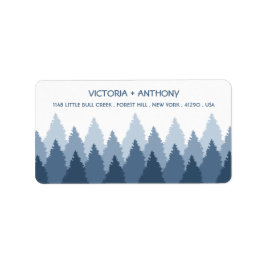 Hochzeit von Blauwald Adressaufkleber