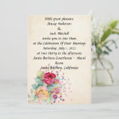 Hochzeit von Blume Einladung (Stehend Vorderseite)