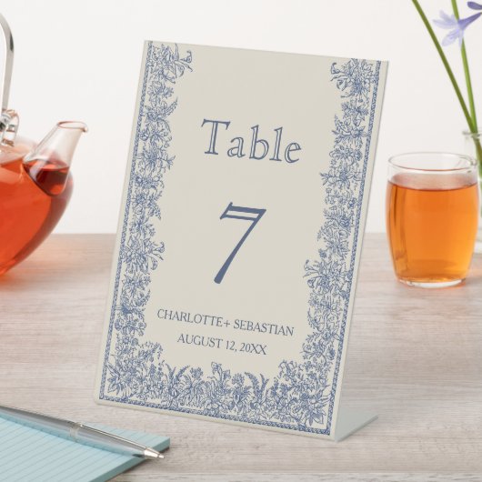 Hochzeit von Blumen Sockelschild (In Situ)