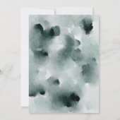 Hochzeit von Blumenkraut mit weißen Anemonen und R Einladung (Rückseite)